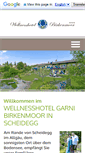 Mobile Screenshot of hotel-birkenmoor.de