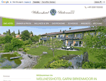 Tablet Screenshot of hotel-birkenmoor.de